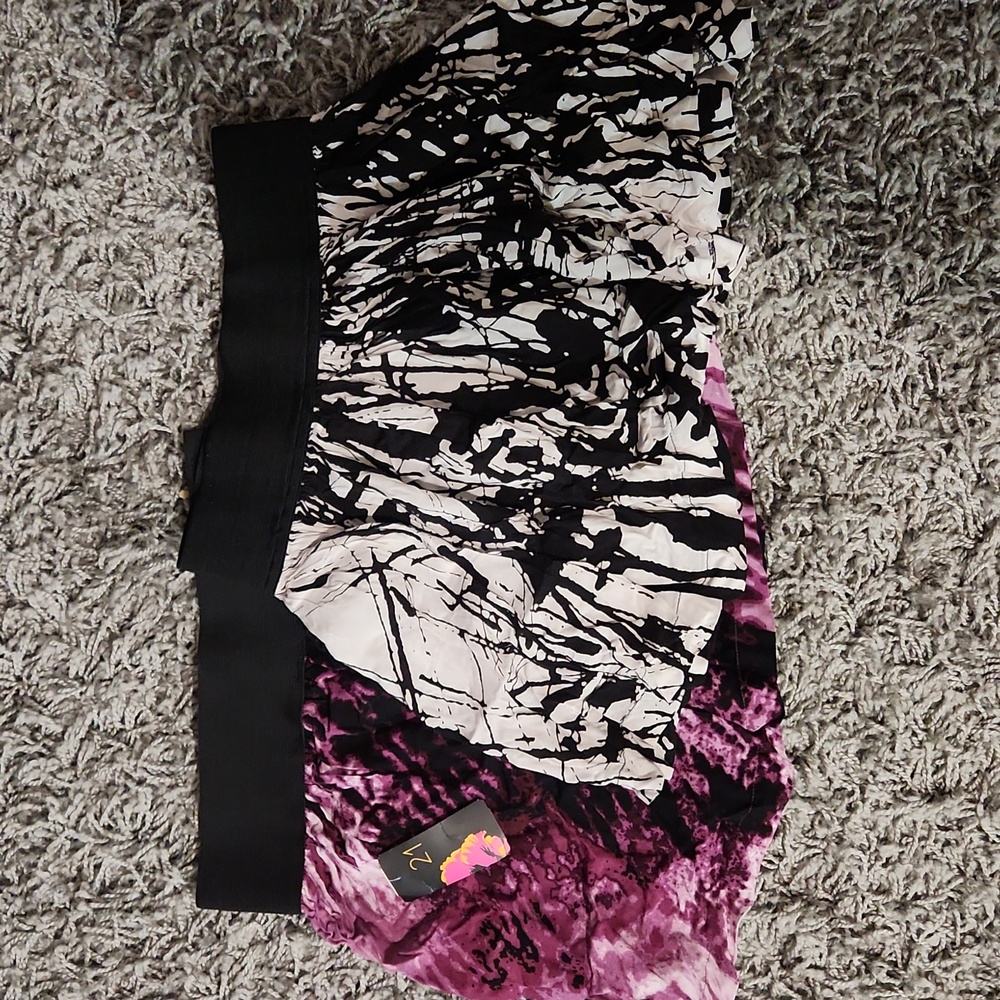 2 Forever 21 Abstract Flare Skirts